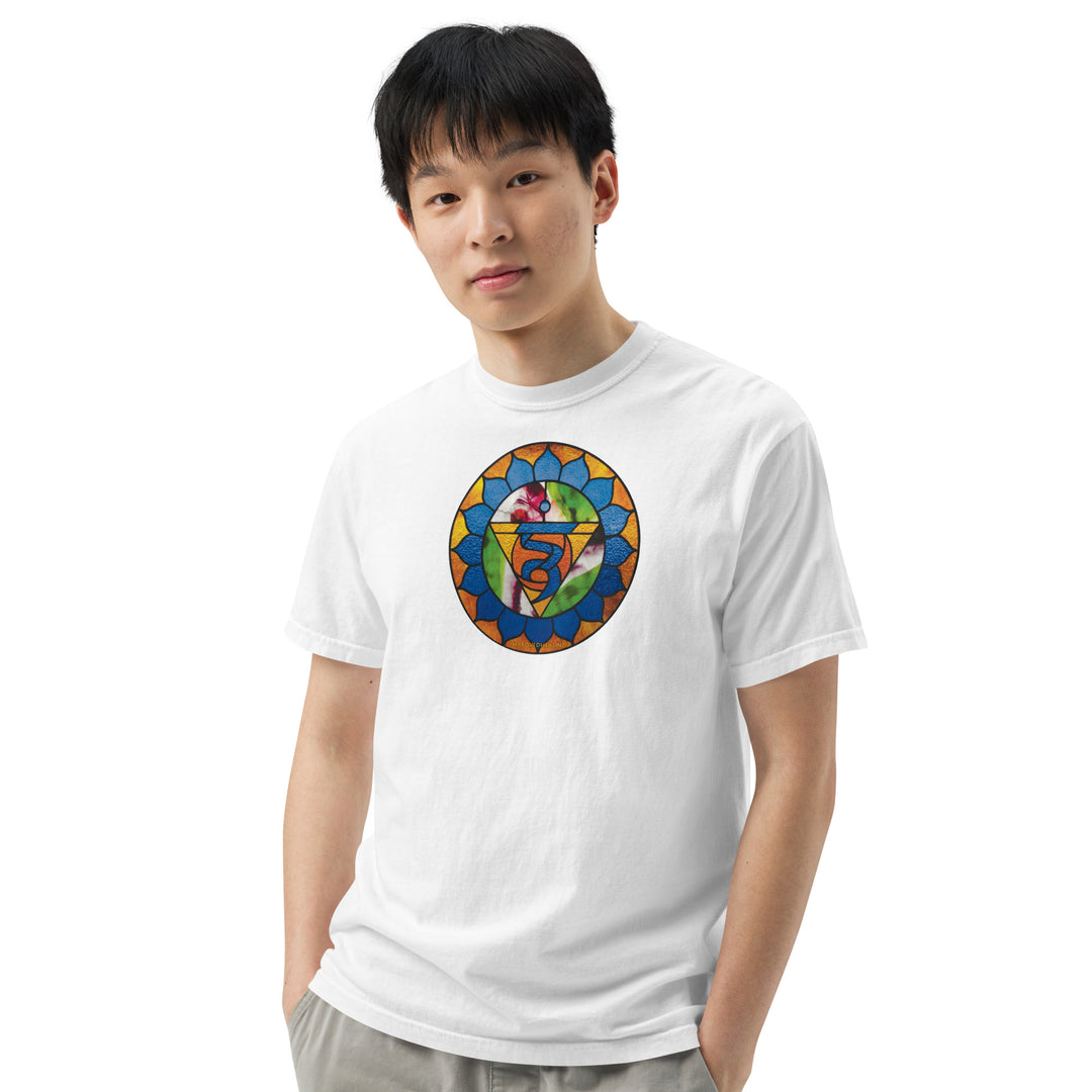 Color Throat-Chakra Reiki Charged T-shirt