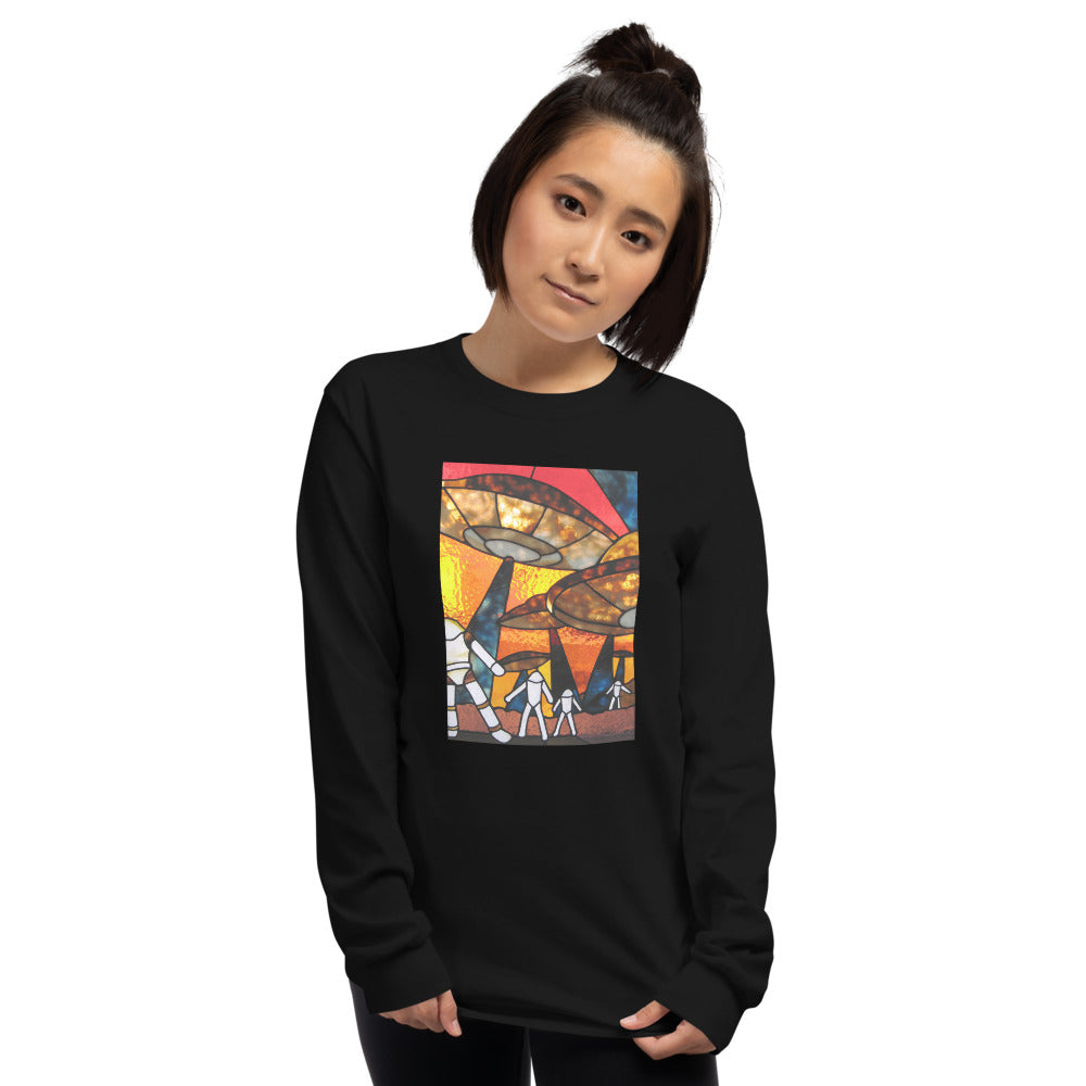 Heavenly Laser Healing Visual Reiki Long Sleeve Shirt