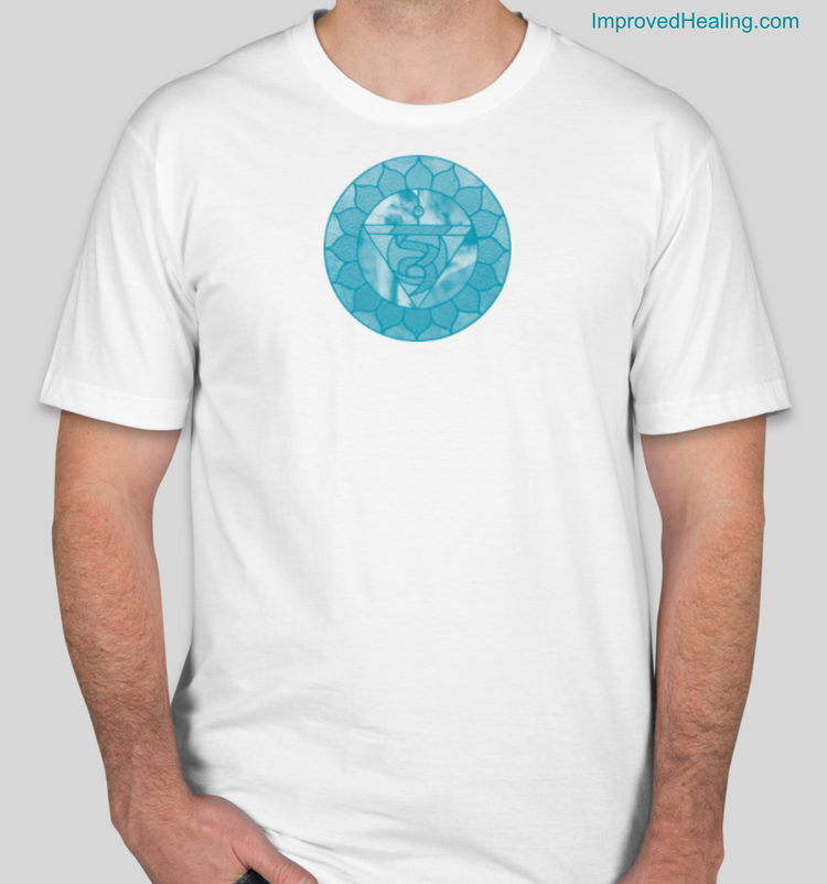 Throat Chakra T-Shirt - Unisex - White