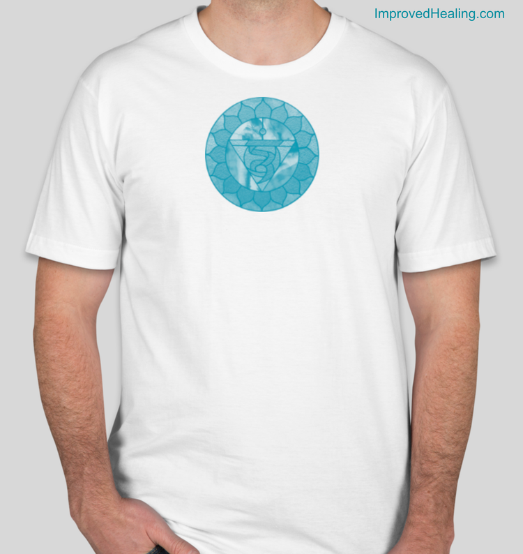 Throat Chakra T-Shirt - Unisex - White