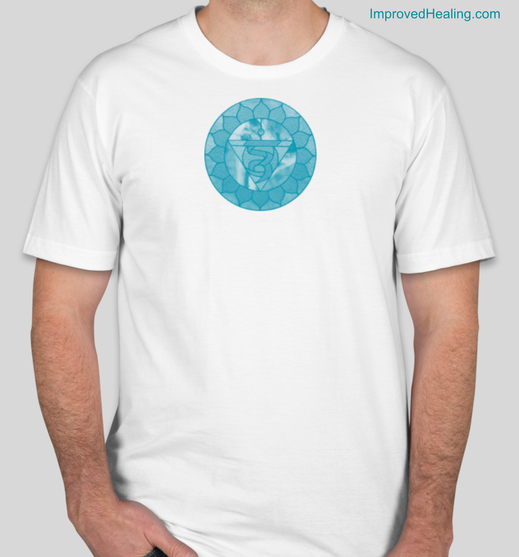 Throat Chakra T-Shirt - Unisex - White