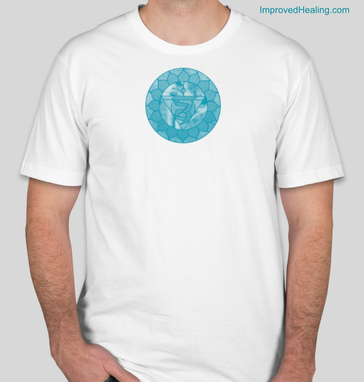 Throat Chakra T-Shirt - Unisex - White