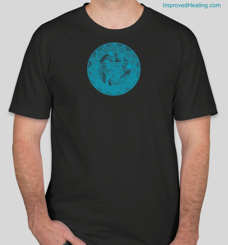Throat Chakra T-Shirt - Unisex - Black