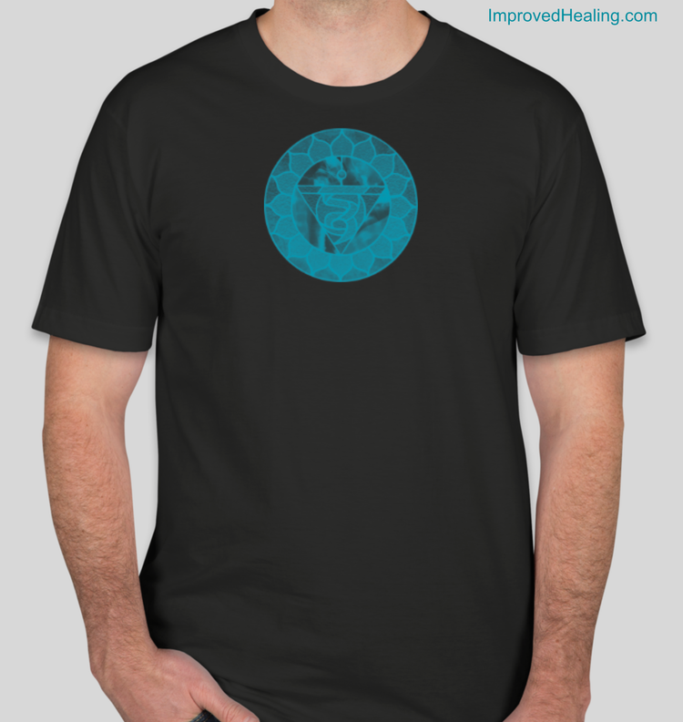 Throat Chakra T-Shirt - Unisex - Black