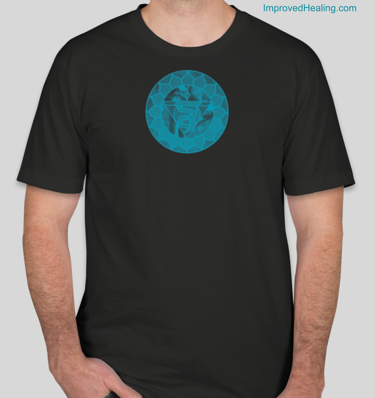Throat Chakra T-Shirt - Unisex - Black