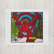 Rescue Robot - Visual Reiki Throw Blanket