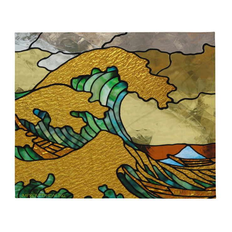 Wave of Healing Throw Blanket